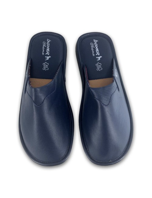 Ανδρικές δερμάτινες παντόφλες Boxer