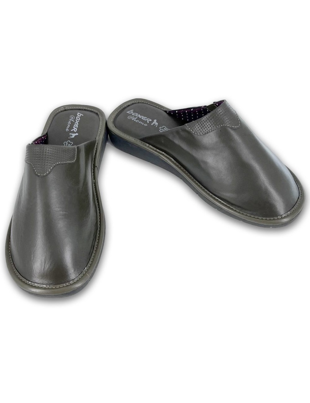 Ανδρικές δερμάτινες παντόφλες Boxer