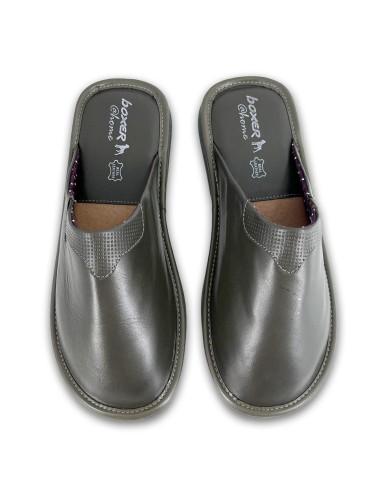 Ανδρικές δερμάτινες παντόφλες Boxer