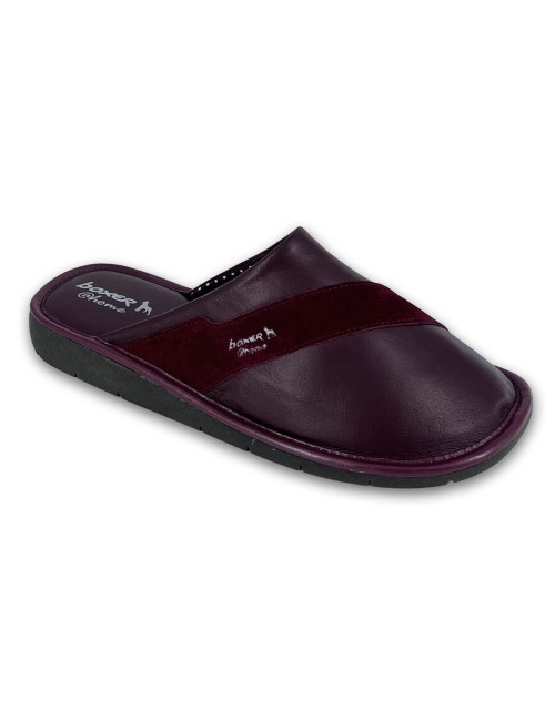 Ανδρικές δερμάτινες παντόφλες Boxer