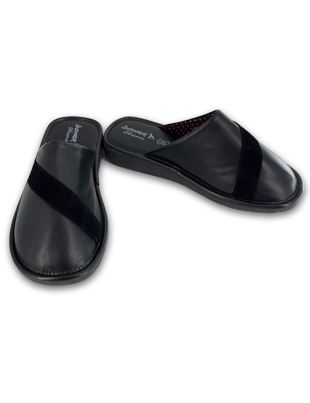 Ανδρικές δερμάτινες παντόφλες Boxer