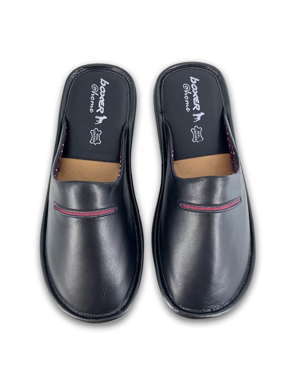 Ανδρικές δερμάτινες παντόφλες Boxer