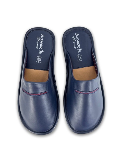 Ανδρικές δερμάτινες παντόφλες Boxer