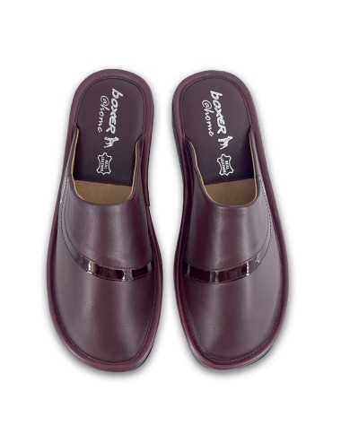 Γυναικείες δερμάτινες παντόφλες Boxer