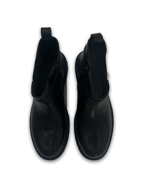 Μποτάκια με φερμουάρ και λάστιχο W25275