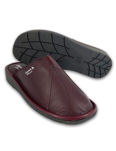 Γυναικείες δερμάτινες παντόφλες Boxer