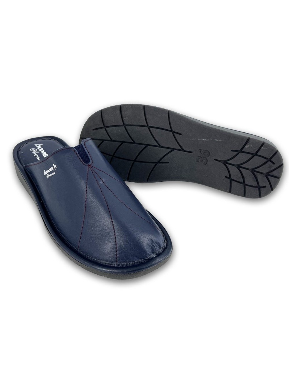 Γυναικείες δερμάτινες παντόφλες Boxer