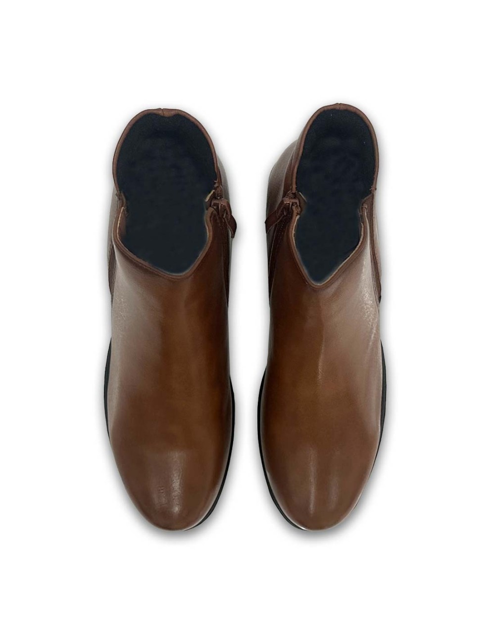 Μποτάκια με φερμουάρ και λάστιχο W25001