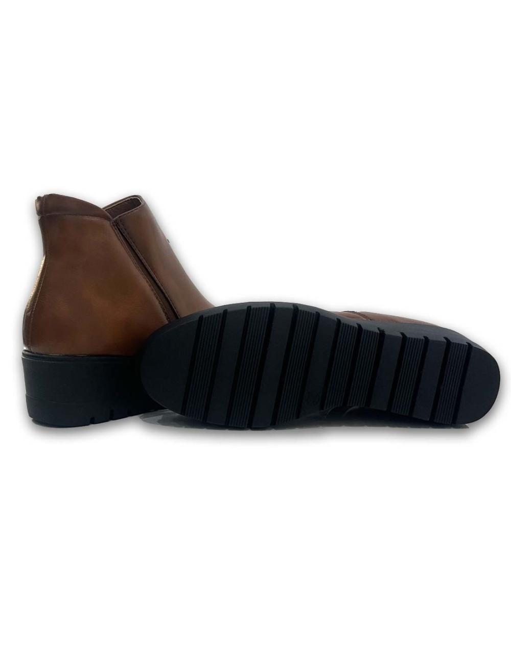 Μποτάκια με φερμουάρ και λάστιχο W25001