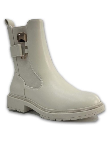 Μποτάκια με φερμουάρ και λάστιχο W24328