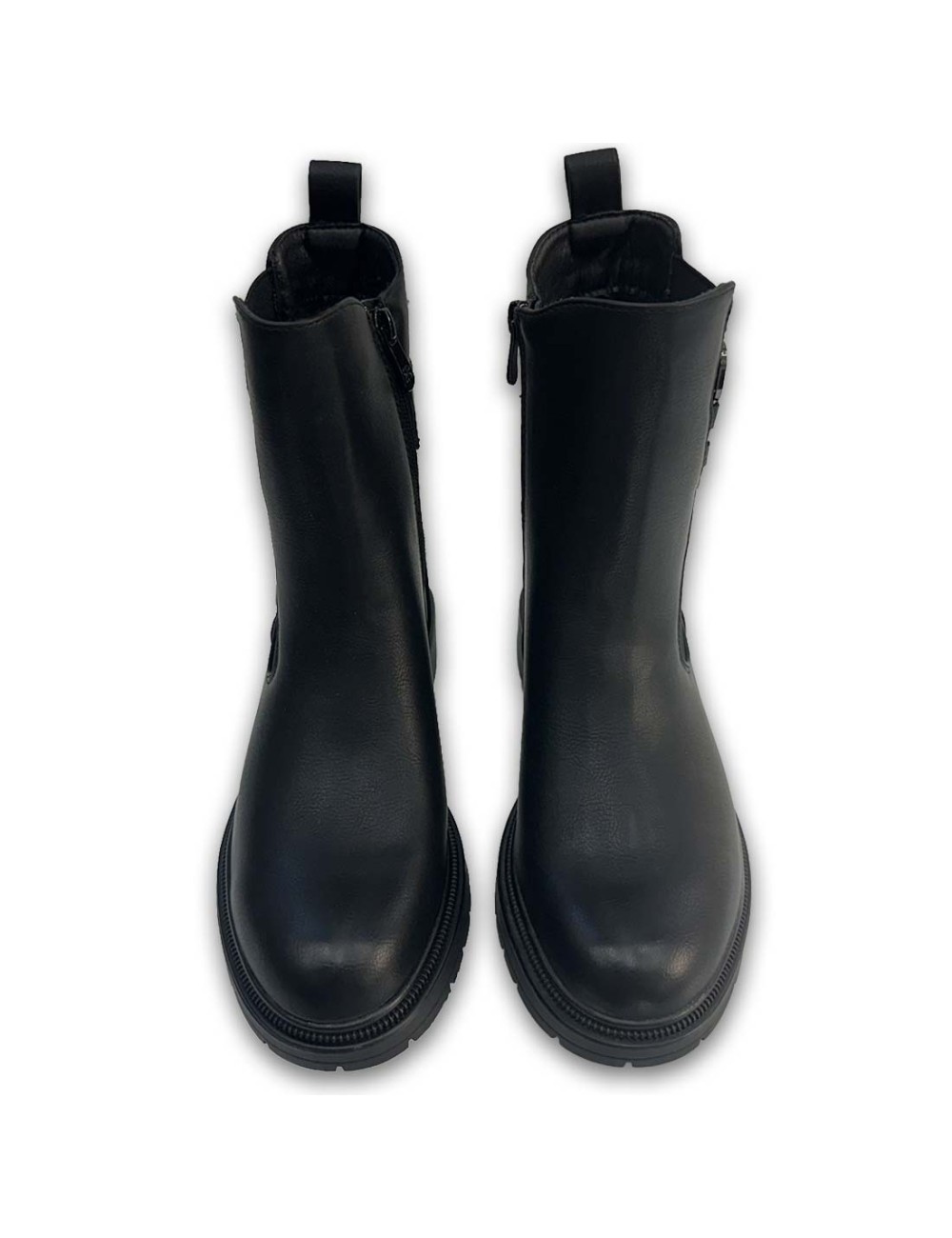 Μποτάκια με φερμουάρ και λάστιχο W24328