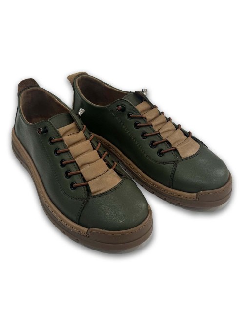 Γυναικεία δερμάτινα μοκασίνια W25F300