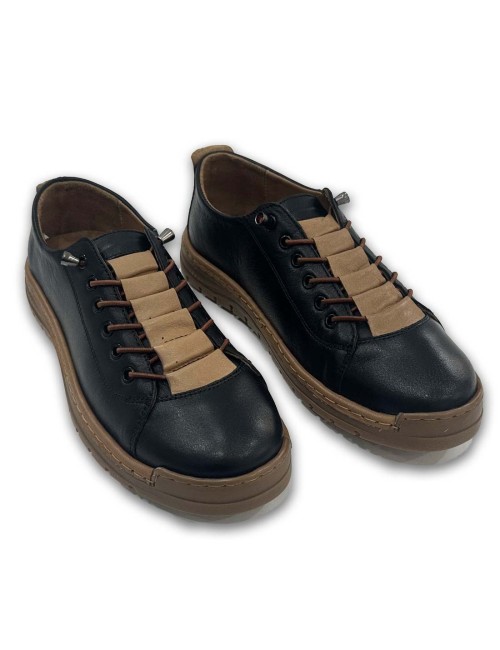 Γυναικεία δερμάτινα μοκασίνια W25F300