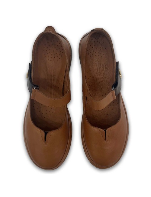 Γυναικεία loafers μοκασίνια Boxer δερμάτινα 98459