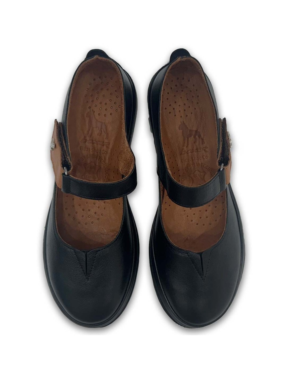 Γυναικεία loafers μοκασίνια Boxer δερμάτινα 98459