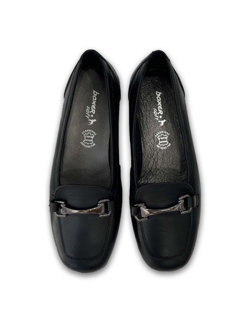 Γυναικεία δερμάτινα μοκασίνια Boxer 52985