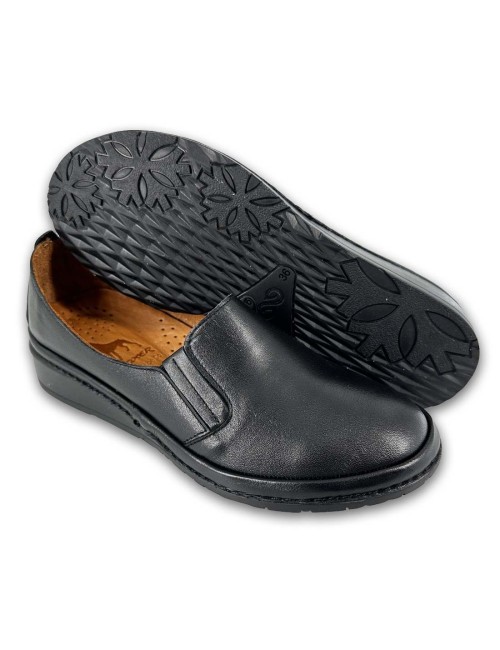 Γυναικεία δερμάτινα μοκασίνια Boxer 98371