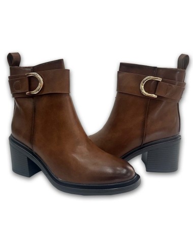 Μποτάκια με φερμουάρ και τακούνι W241672