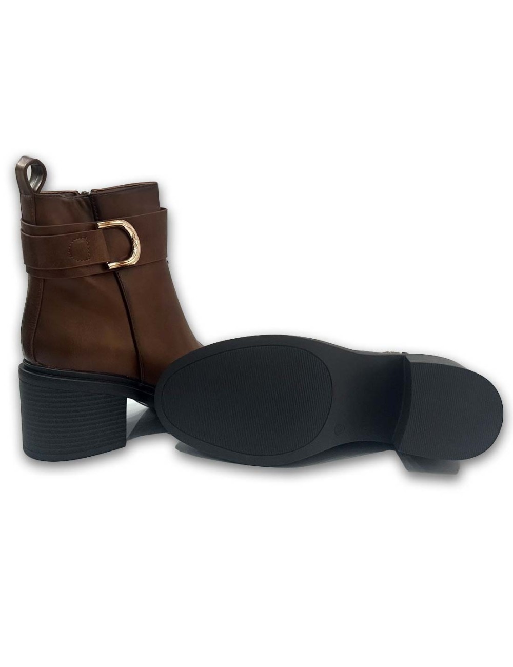 Μποτάκια με φερμουάρ και τακούνι W241672