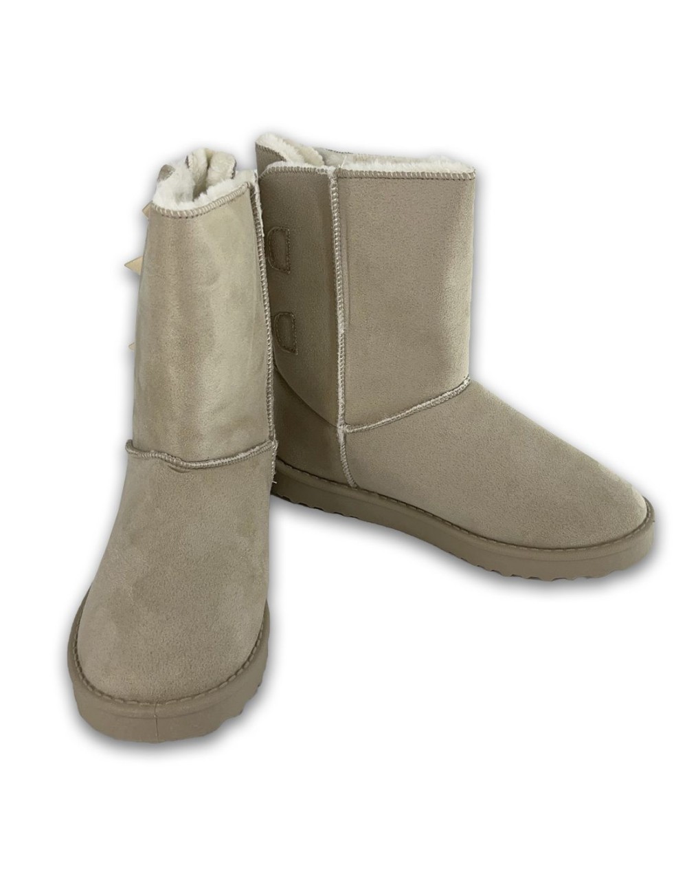 Μποτάκια Suede με γούνα W232308