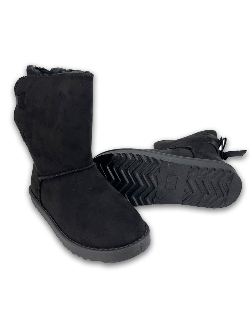 Μποτάκια Suede με γούνα W232308