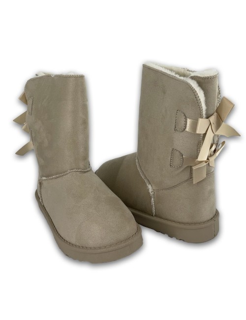 Μποτάκια Suede με γούνα W232308