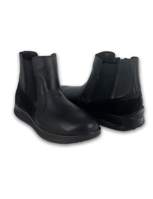 Ανδρικά δερμάτινα μποτάκια Boxer 16512-15