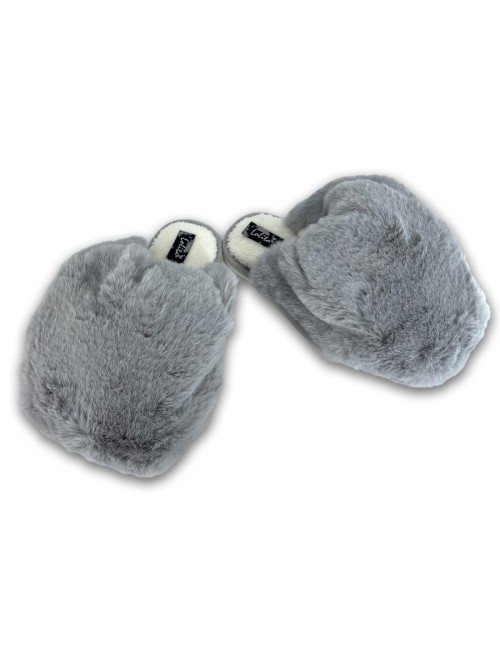 Γυναικείες γούνινες παντόφλες W222201