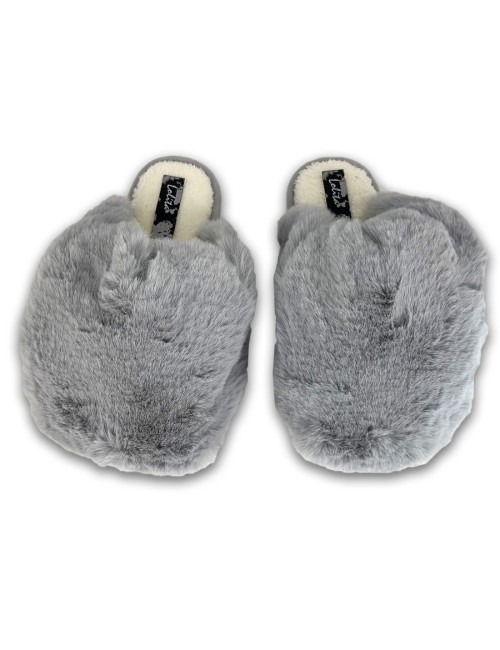 Γυναικείες γούνινες παντόφλες W222201