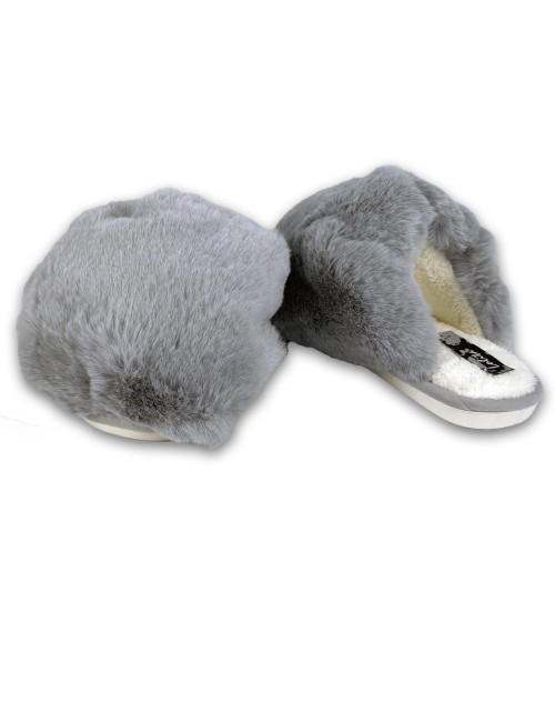 Γυναικείες γούνινες παντόφλες W222201
