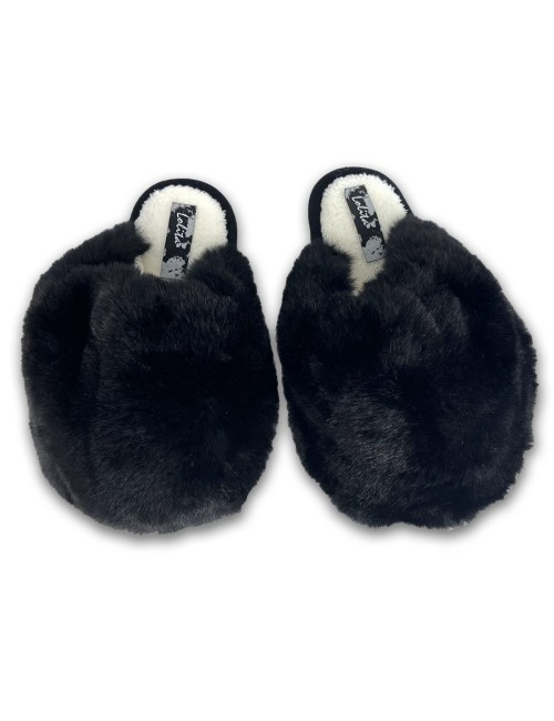 Γυναικείες γούνινες παντόφλες W222201