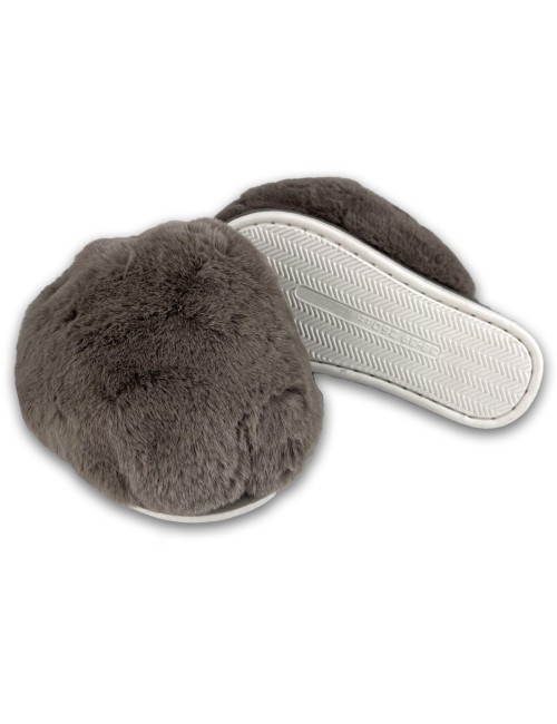 Γυναικείες γούνινες παντόφλες W222201