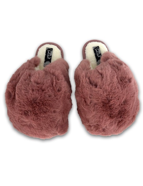 Γυναικείες γούνινες παντόφλες W222201