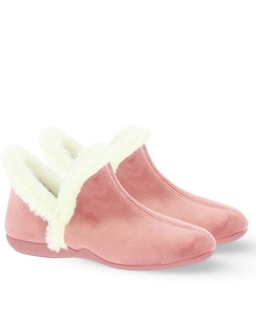 Γυναικεία παντόφλα μποτάκι με γουνάκι Parex 10118277