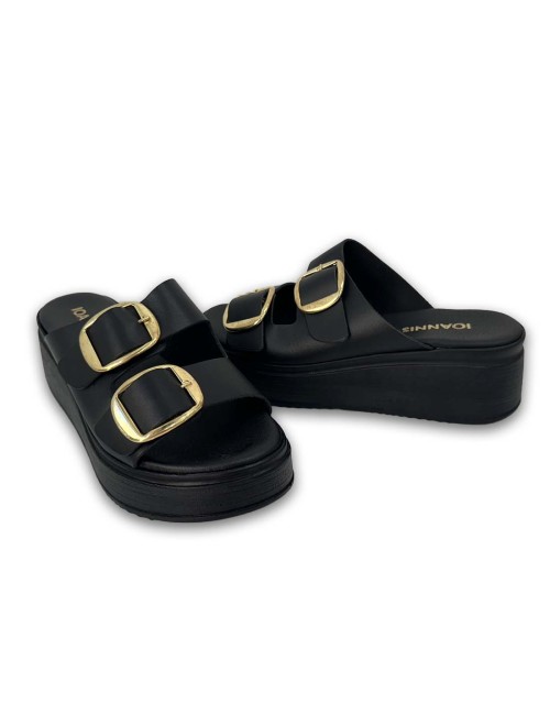 Γυναικεία Δερμάτινα Flatforms S24342