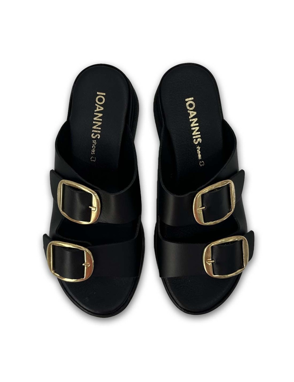 Γυναικεία Δερμάτινα Flatforms S24342