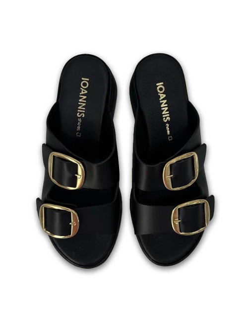 Γυναικεία Δερμάτινα Flatforms S24342