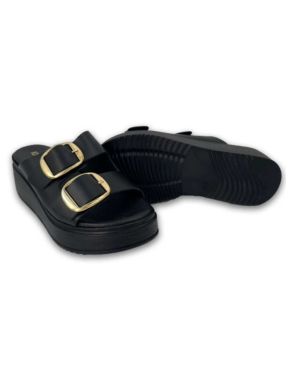 Γυναικεία Δερμάτινα Flatforms S24342