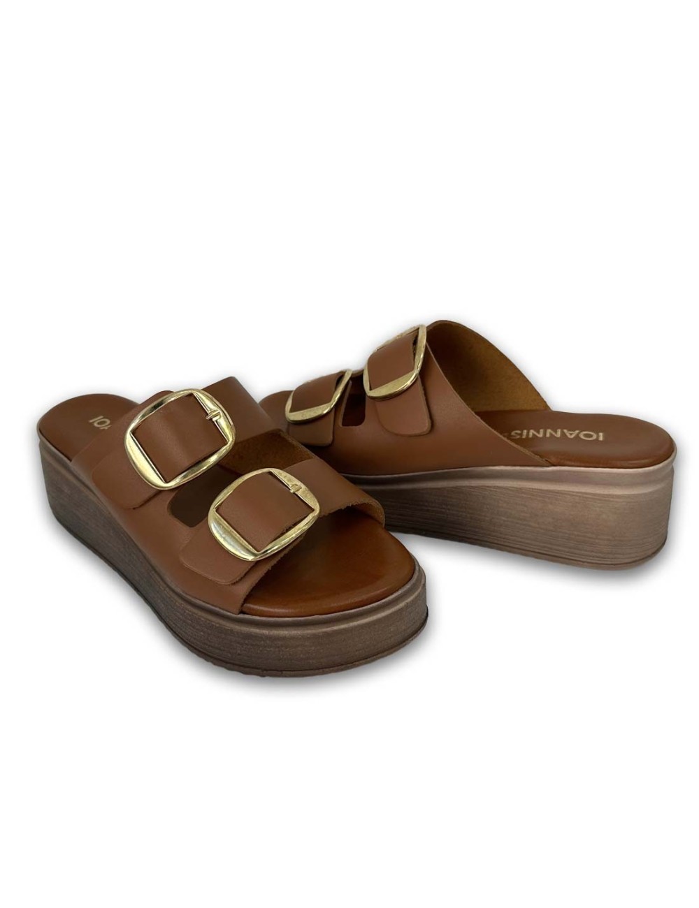 Γυναικεία Δερμάτινα Flatforms S24342