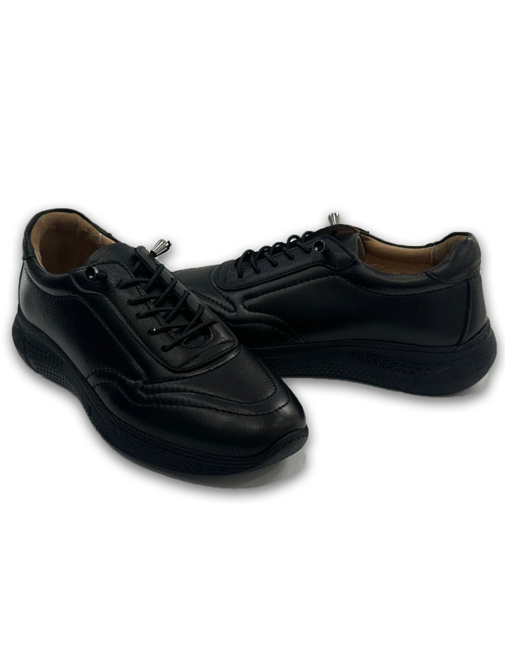 Γυναικεία δερμάτινα sneakers W25550