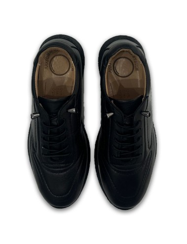 Γυναικεία δερμάτινα sneakers W25550