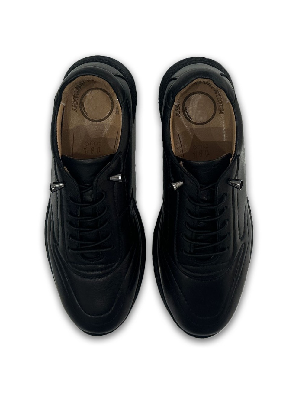 Γυναικεία δερμάτινα sneakers W25550