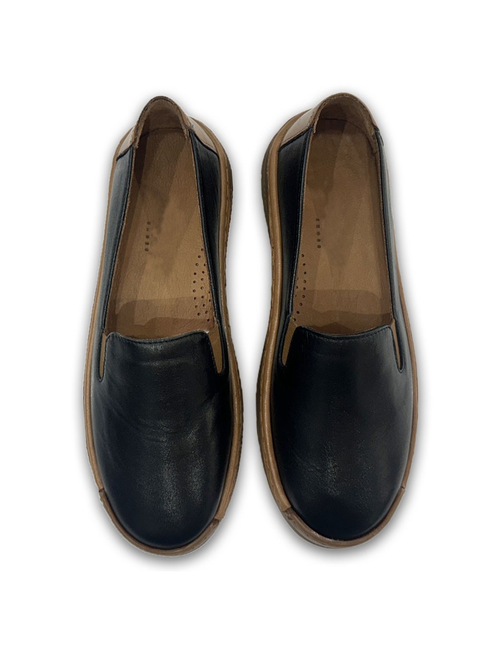 Γυναικεία δερμάτινα μοκασίνια W25F304