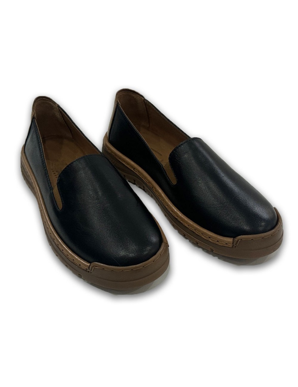 Γυναικεία δερμάτινα μοκασίνια W25F304