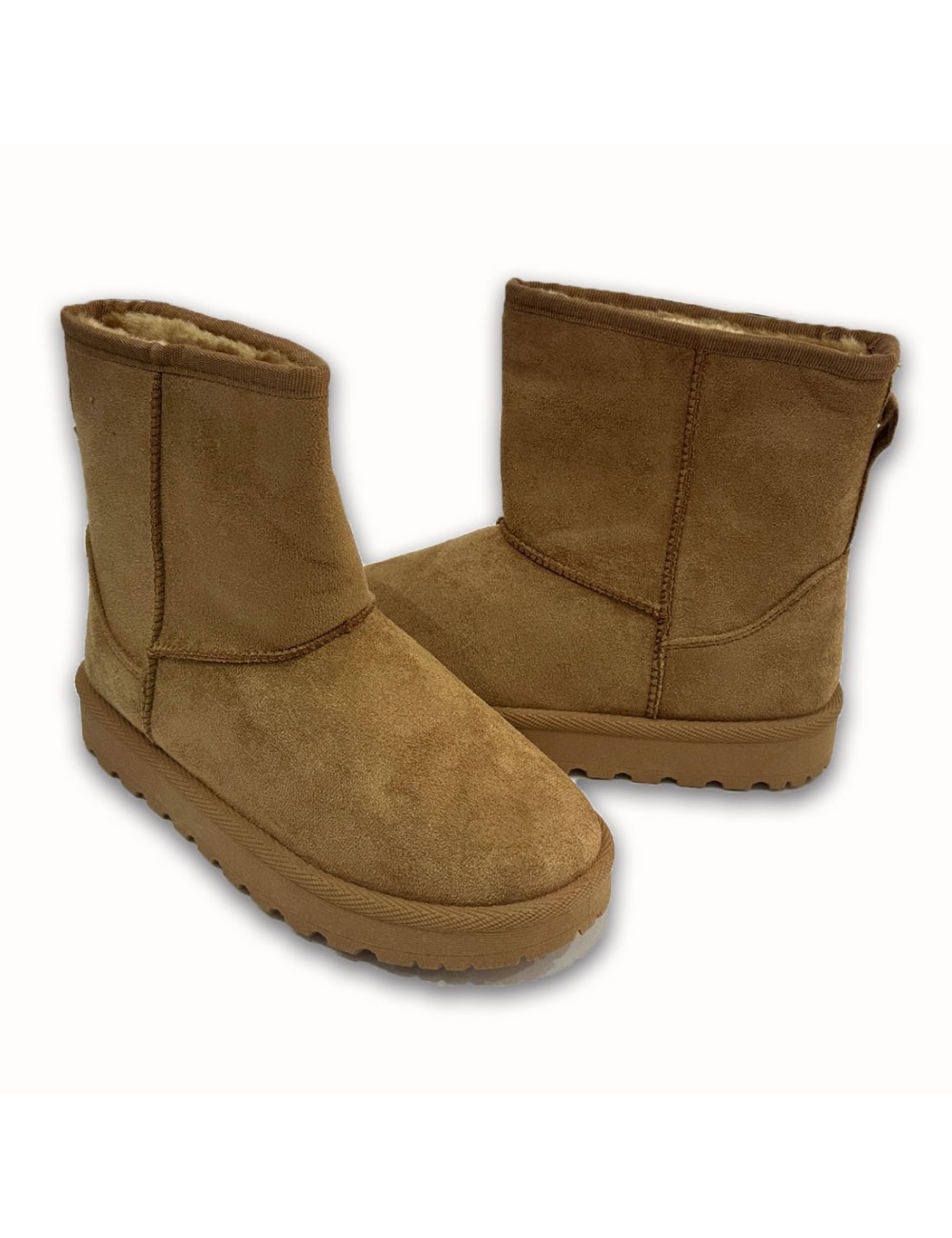 Μποτάκια Suede με γούνα W26R23C