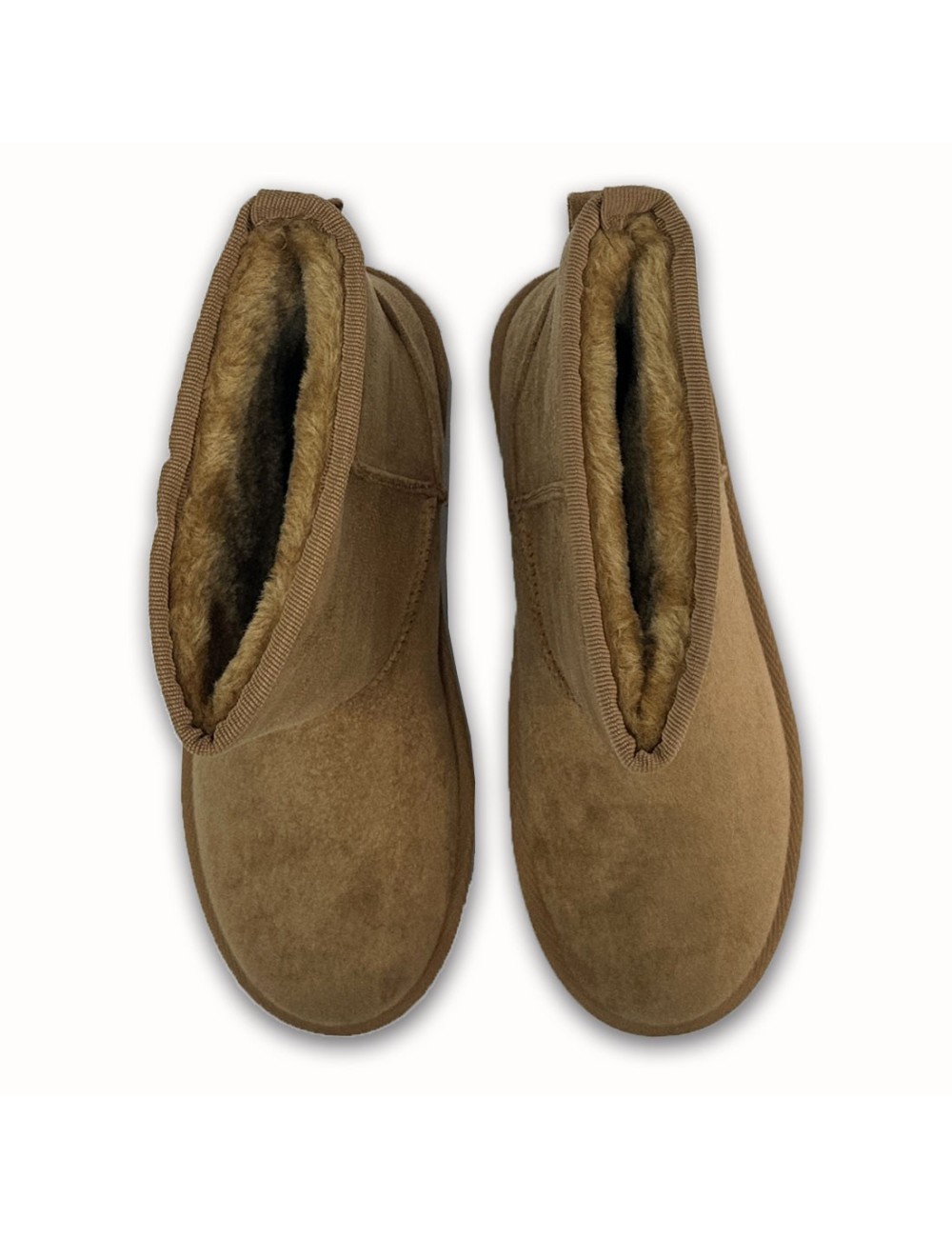 Μποτάκια Suede με γούνα W26R23C