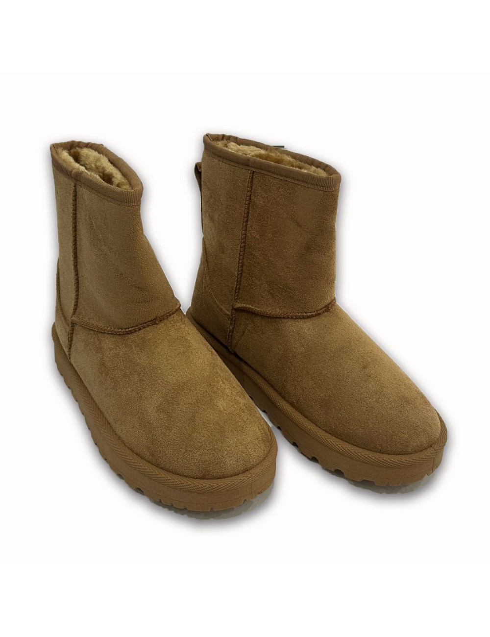 Μποτάκια Suede με γούνα W26R23C