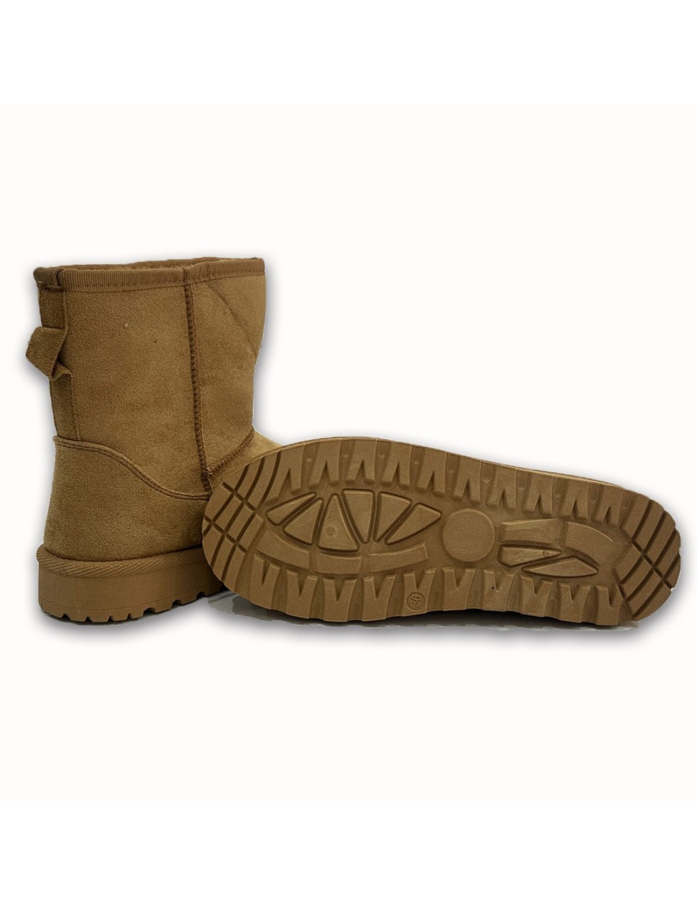 Μποτάκια Suede με γούνα W26R23C