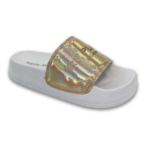 Γυναικείες σαγιονάρες Flatform Replay NEW LOTTY IRIDESCENT RF1H0022S-0045