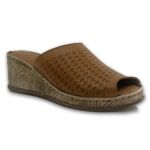 Γυναικεία Δερμάτινα Flatform Ελληνικής κατασκευής S2587T